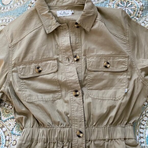 Passenger Brand Boiler Suit, Short sleeve, Size Medium, Khaki Color - Picture 8 of 10